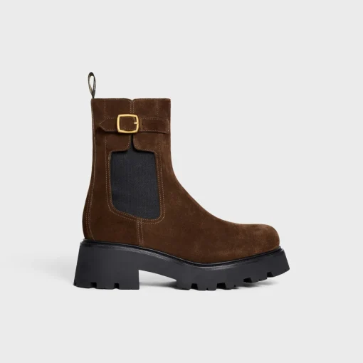 CELINE TRIOMPHE RANGERS CHELSEA BOOT in Suede Calfskin