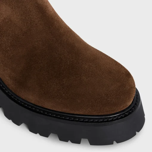 CELINE TRIOMPHE RANGERS CHELSEA BOOT in Suede Calfskin