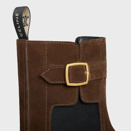 CELINE TRIOMPHE RANGERS CHELSEA BOOT in Suede Calfskin