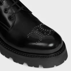 CELINE TRIOMPHE RANGERS DERBY WITH PERFORATED TRIOMPHE in POLISHED BULL