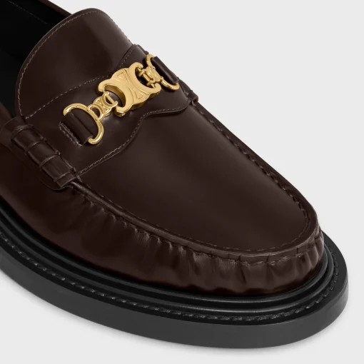 CELINE UNIVERSITÉ TRIOMPHE CHAIN LOAFFER in POLISHED BULL