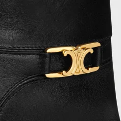CELINE VERNEUIL ANKLE BOOT WITH TRIOMPHE in CALFSKIN