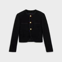 chasseur jacket in bouclé tweed