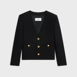 chasseur jacket in cashmere flannel