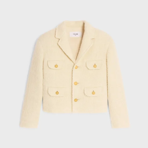 chasseur jacket in mohair wool tweed