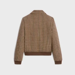 Chelsea blouson jacket in check wool