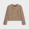 Chelsea jacket in double houndstooth wool