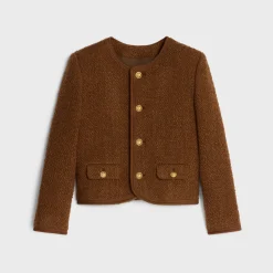 chelsea jacket in mohair wool tweed