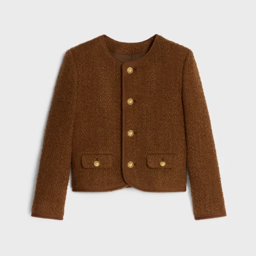 chelsea jacket in mohair wool tweed