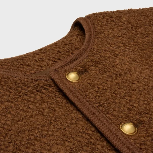 chelsea jacket in mohair wool tweed