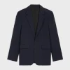 Classic jacket in wool gabardine