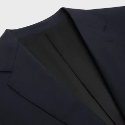 Classic jacket in wool gabardine