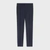 classic pants in striped cashmere wool