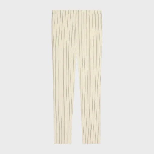 classic pants in striped wool