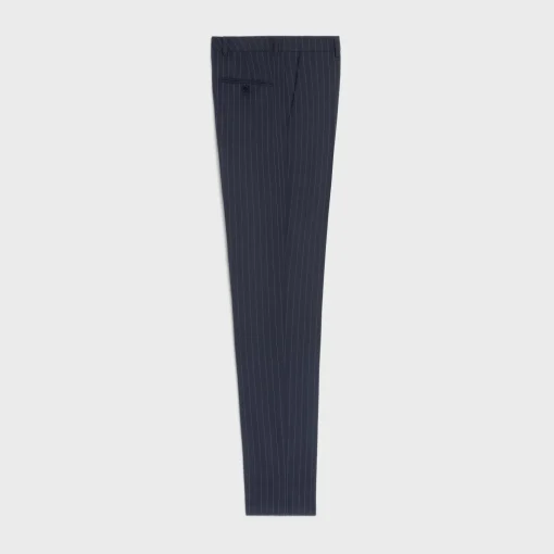 classic pants in striped cashmere wool
