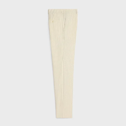 classic pants in striped wool