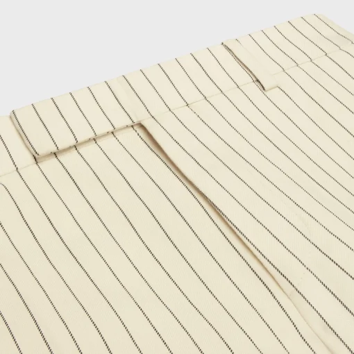 classic pants in striped wool