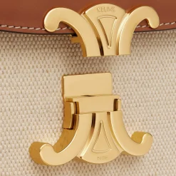 Classique Triomphe Bag in TEXTILE AND CALFSKIN