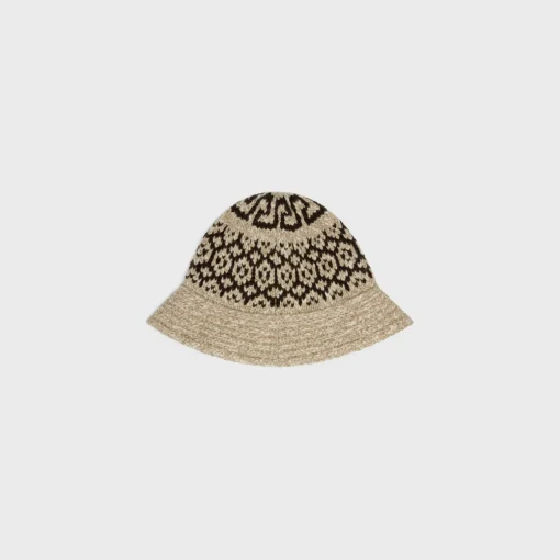 cloche hat in triomphe fair isle wool