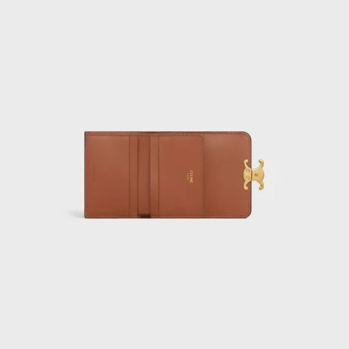 COMPACT WALLET WITH COIN TRIOMPHE in triomphe canvas