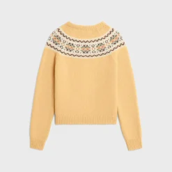 crew neck sweater in triomphe fair isle wool