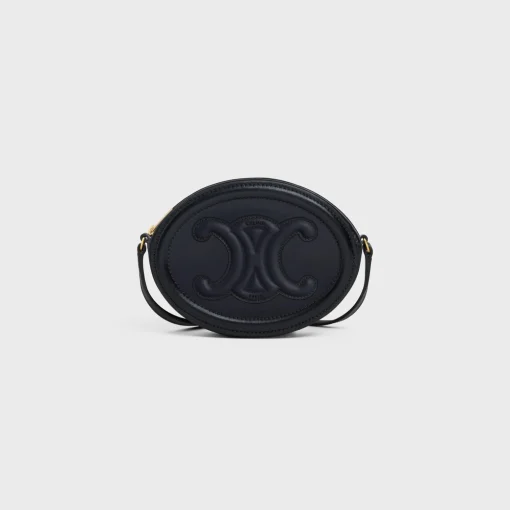 CROSSBODY OVAL PURSE cuir triomphe in Smooth calfskin