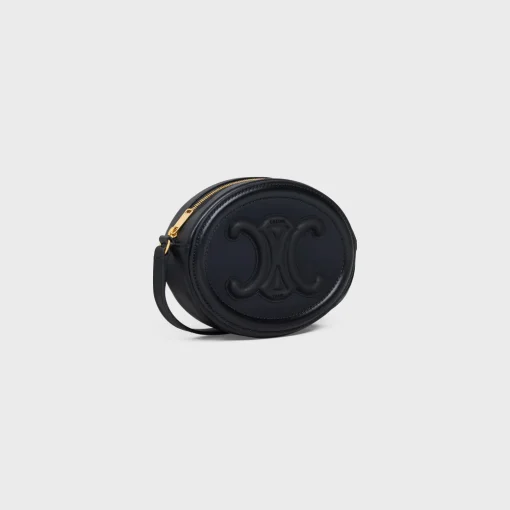 CROSSBODY OVAL PURSE cuir triomphe in Smooth calfskin