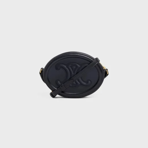 CROSSBODY OVAL PURSE cuir triomphe in Smooth calfskin