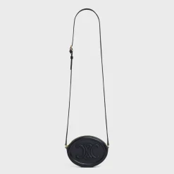 CROSSBODY OVAL PURSE cuir triomphe in Smooth calfskin