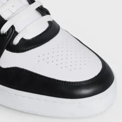 CT-04 Low Lace-Up Sneaker Calfskin WHITE / BLACK