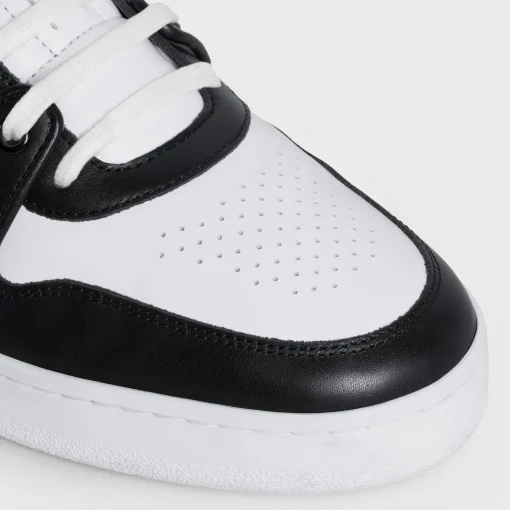 CT-04 Low Lace-Up Sneaker Calfskin WHITE / BLACK