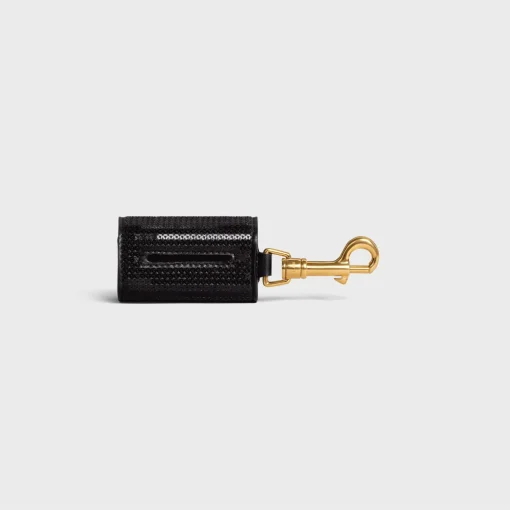 Dog Bags Holder in Sequins and Calfskin