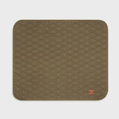 Dog blanket in quilted gabardine textile and wool