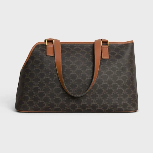 DOG CABAS IN TRIOMPHE CANVAS AND CALFSKIN