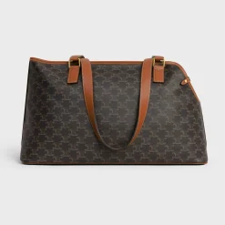DOG CABAS IN TRIOMPHE CANVAS AND CALFSKIN