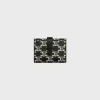 Fine Strap Wallet in Triomphe canvas two-tone and calfskin