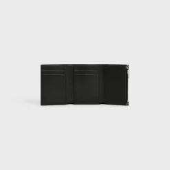 Fine Strap Wallet in Triomphe canvas two-tone and calfskin