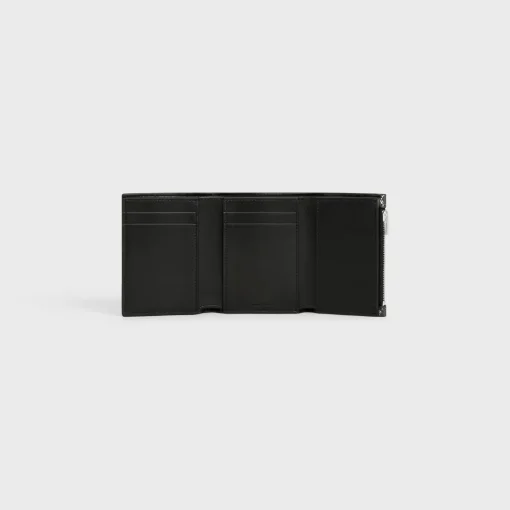 Fine Strap Wallet in Triomphe canvas two-tone and calfskin