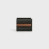 Flap Origami wallet in Triomphe Canvas and Lambskin
