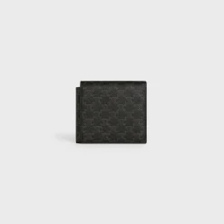 Flap Origami wallet in Triomphe Canvas and Lambskin