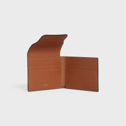 Flap Origami wallet in Triomphe Canvas and Lambskin