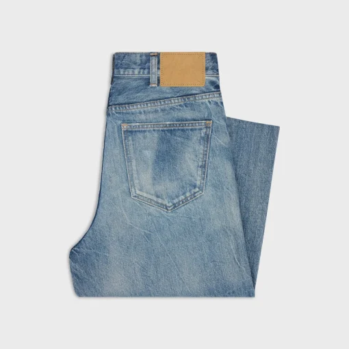 flared surf jeans in summer dazed wash denim