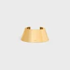 Formes Abstraites Pyramid Cuff in Brass with Gold Finish