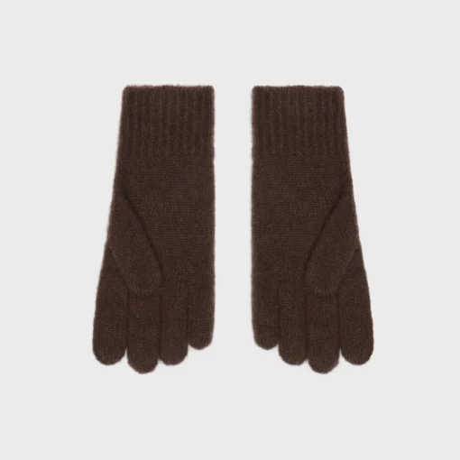 gloves in monogram wool, cashmere and silk