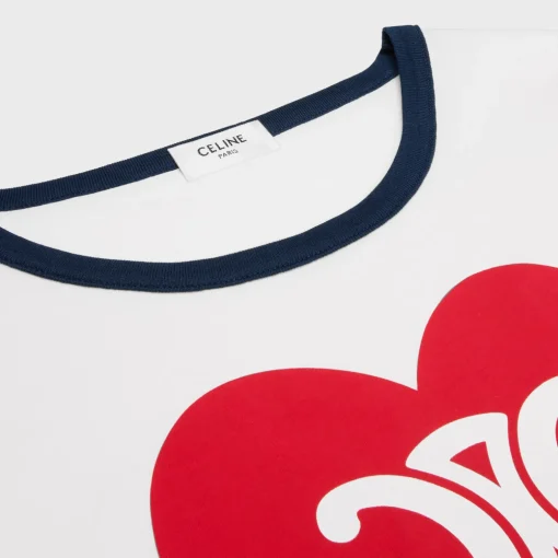 heart triomphe t-shirt in cotton jersey