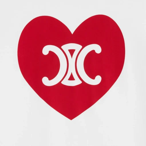 heart triomphe t-shirt in cotton jersey