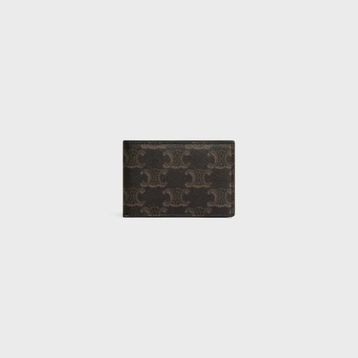 Horizontal card holder in Triomphe Canvas