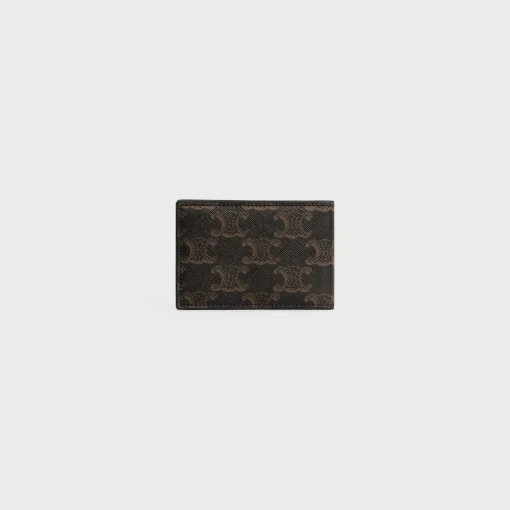 Horizontal card holder in Triomphe Canvas