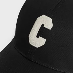 Initial baseball cap in cotton