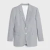 jude jacket in striped cotton